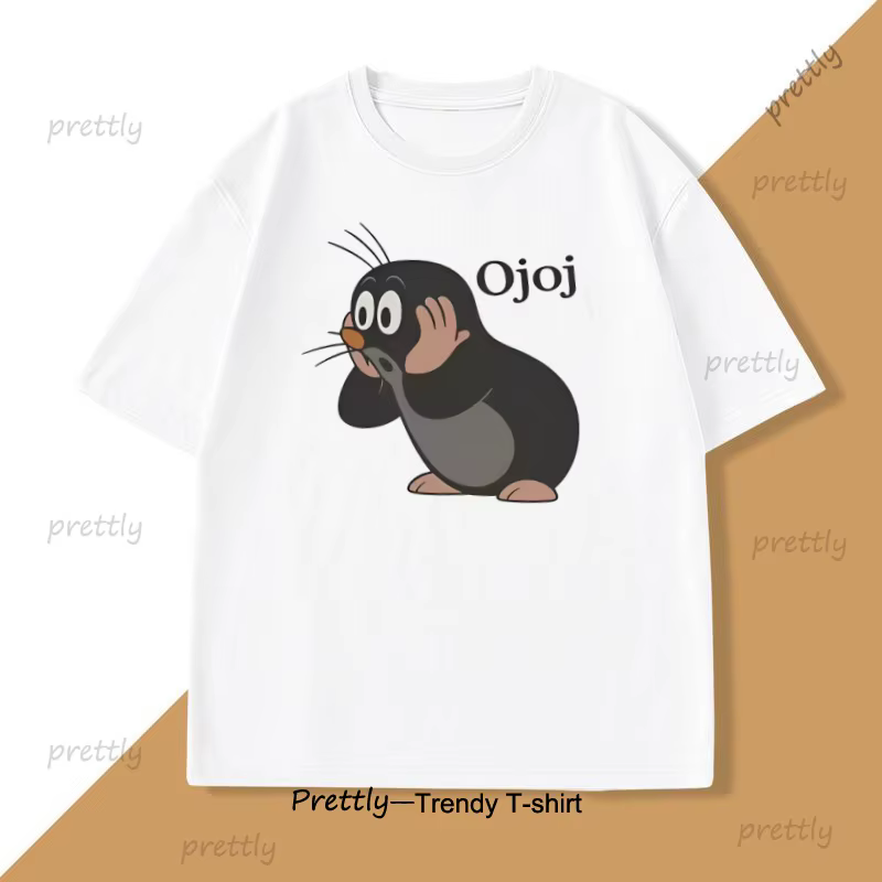 Drôle pingouin Ojoj graphique t-shirts hommes femmes mignon Animale imprimé t-shirt casual col rond basique-t-shirt mâle haute qualité vêtements