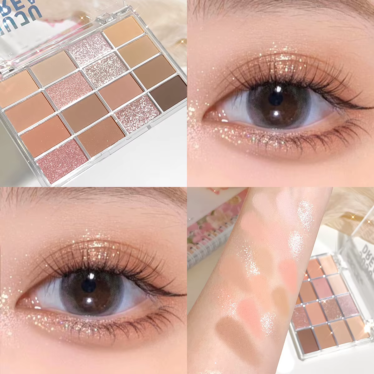 JUJU DREAM Palette de fards à paupières ton terre 16 couleurs