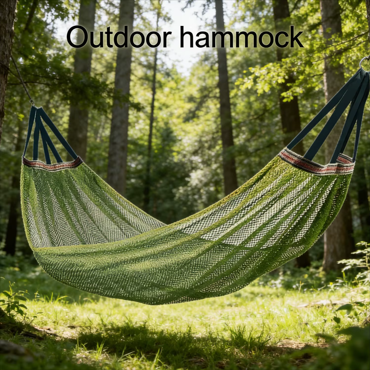 Hamac d'extérieur Campout, article de voyage anti-chute pour le camping, multi-usages pour tous les âges, idéal pour la cour