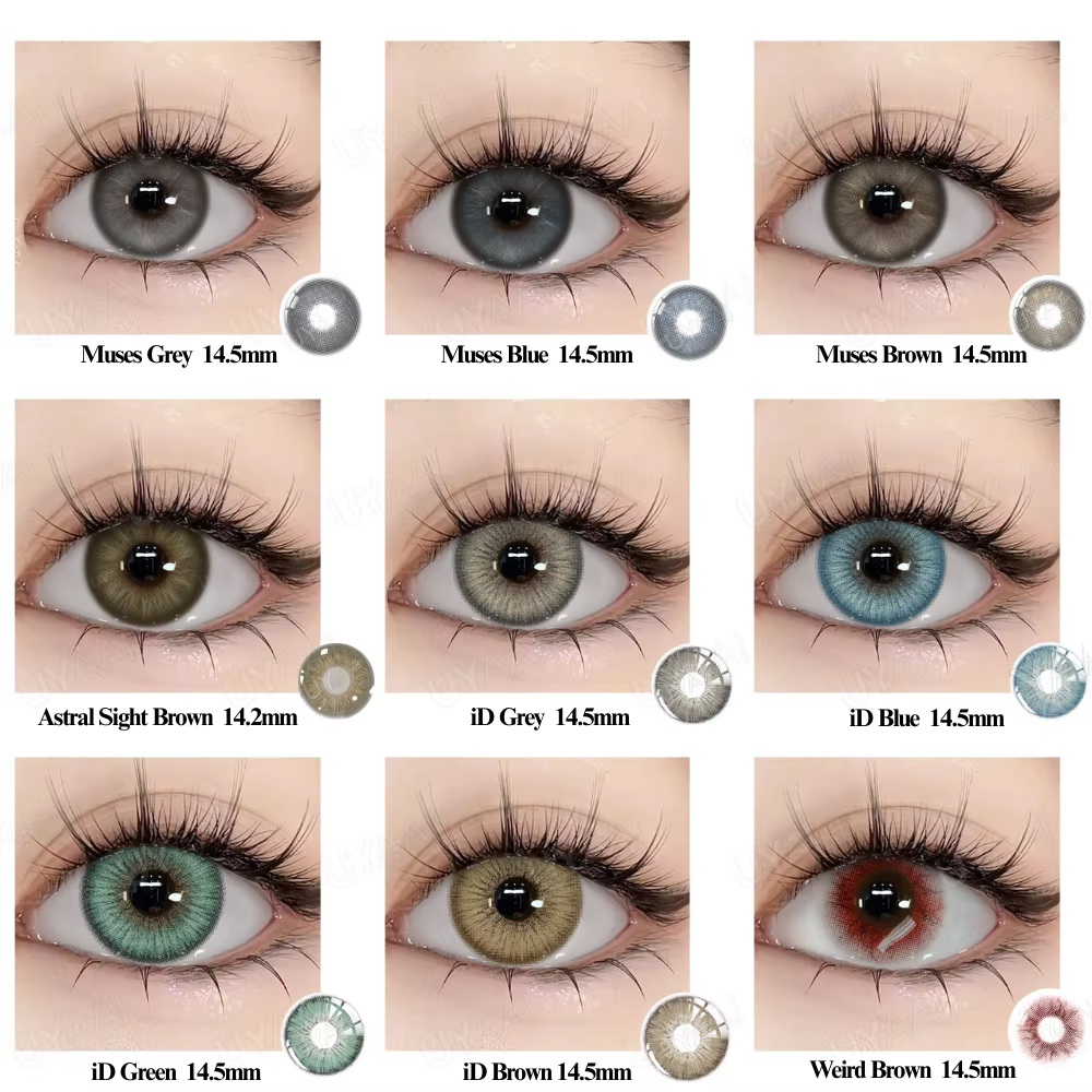 UYAAI 10-100 paires de lentilles de couleur pour les yeux