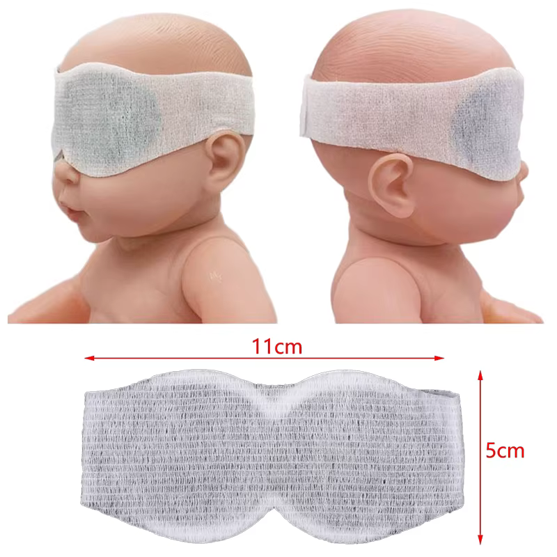 Masque pour les yeux pour bébé pour la jaunisse, photothérapie, LED, lumière bleue, bloquant la lumière, lampe de protection solaire, ombrage lisse, bandeau pour les yeux, usage domestique