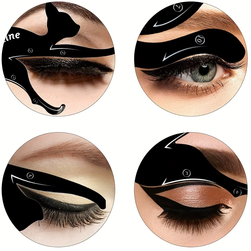 4 Paires de Pochoirs Eyeliner