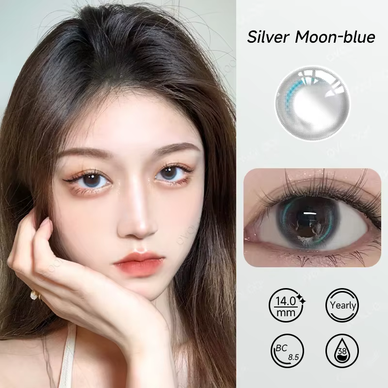 2PCS/PAIRE Blue Moon Lentilles De Contact Couleur Naturelle Yeux