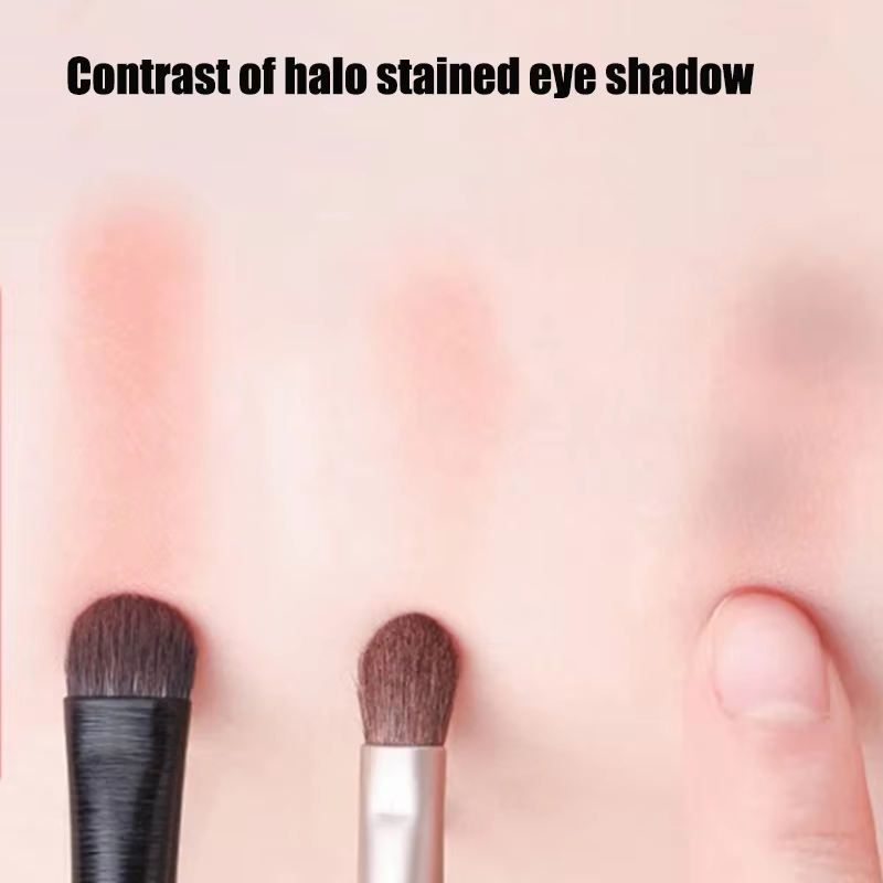 Ensemble de pinceaux de maquillage pour les yeux noirs, 6 pièces, pour contour professionnel, fard à paupières, Eyeliner, mélange Portable, outil cosmétique de beauté du visage