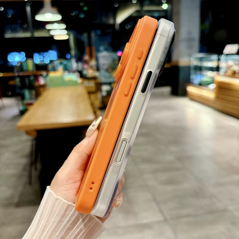 Nouveau Orange 17 pro max coque de téléphone pour iPhone 17 AIR 17 PRO Max magnétique translucide mat caméra Film de verre protéger Magsafe couverture