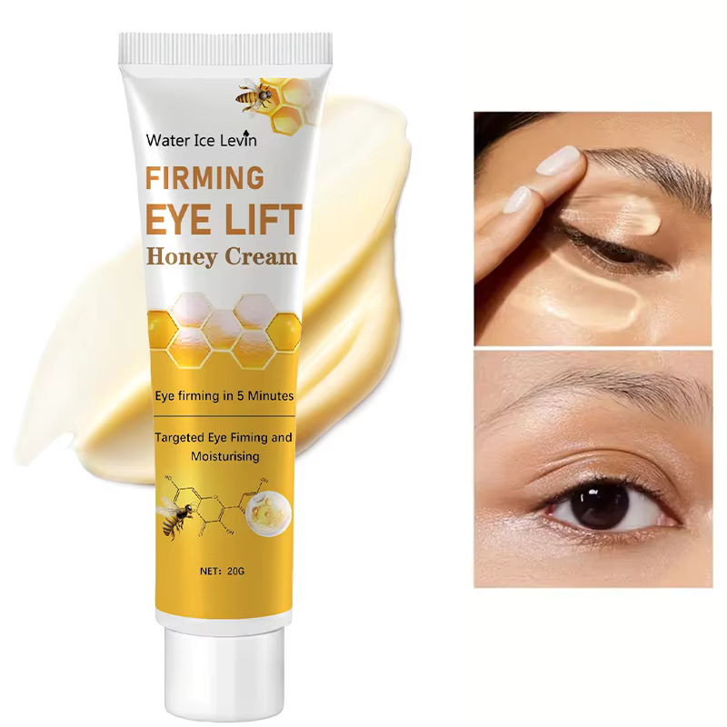 La crème pour les yeux au miel éclaircit les cernes