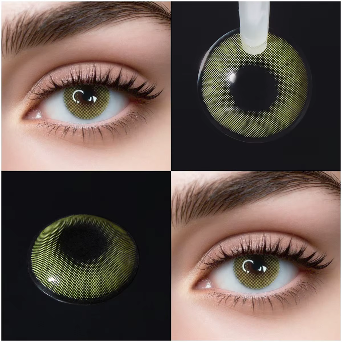 VISUASHOW Lentilles de contact couleur gris aurore