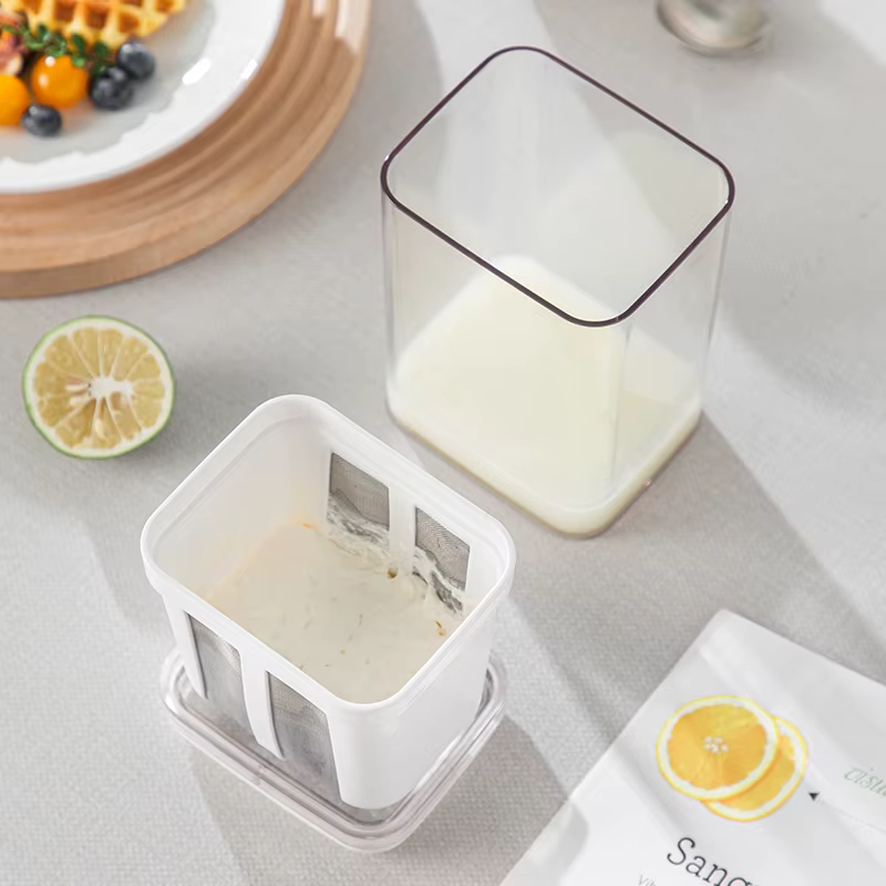 Yaourtière grecque, filtre à yaourt, passoire en acier inoxydable, outils de séparation du lactosérum, séparateur d'humidité du fromage, accessoires de cuisine
