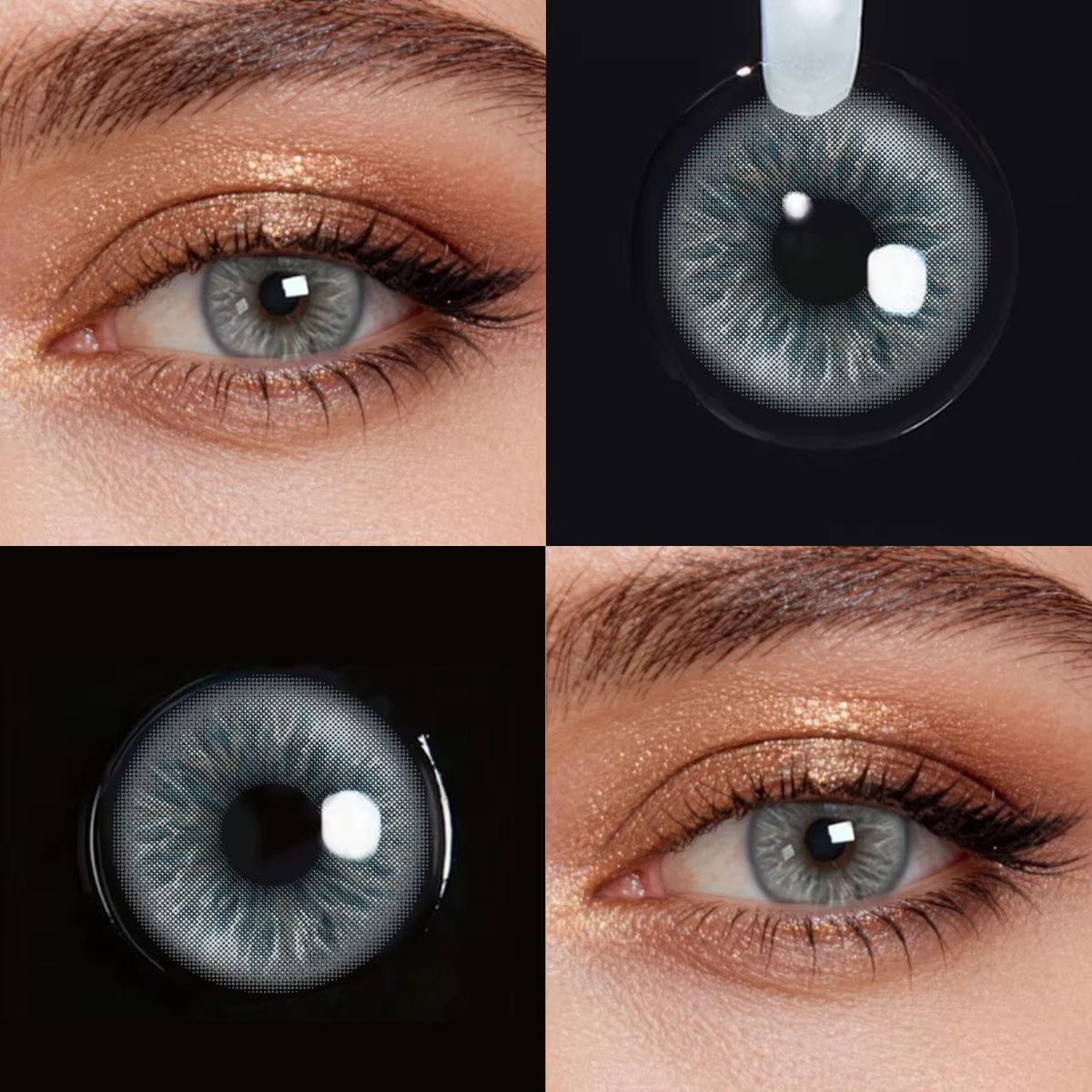 Lentilles de contact colorées bleues Lalens 14