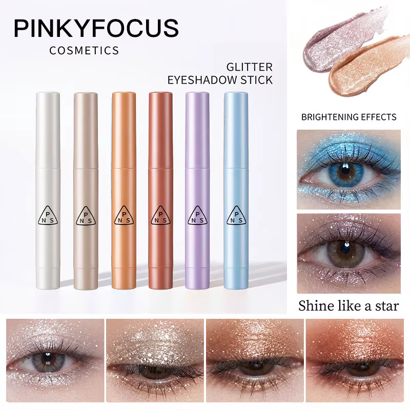 Pinkyfocus – bâton de fard à paupières à paillettes