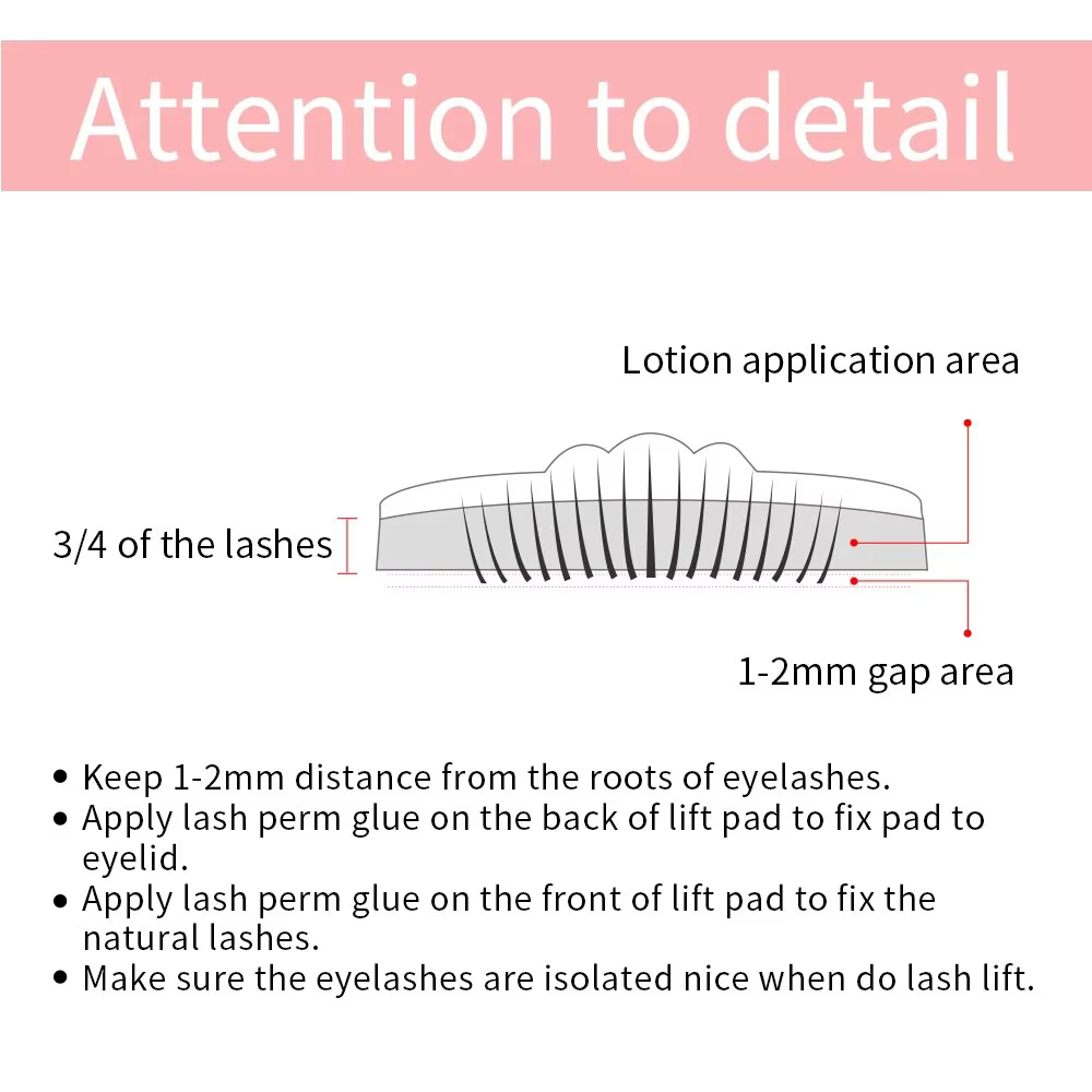 Kit de levage de cils, rehausseur de cils