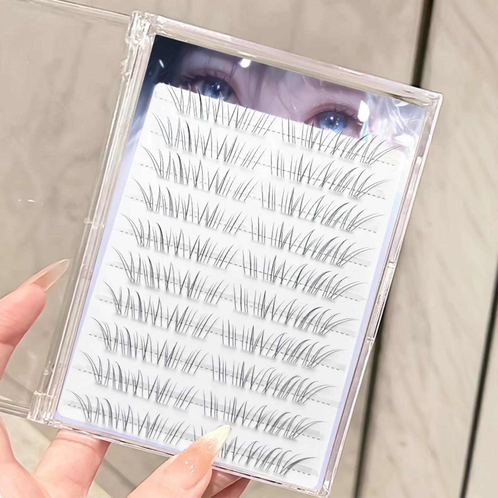 Faux cils naturels sans colle