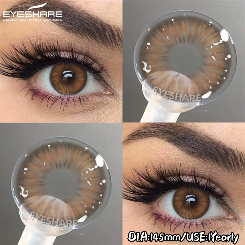 EYESHARE nouveau coréen rose violet yeux Contact couleur lentilles