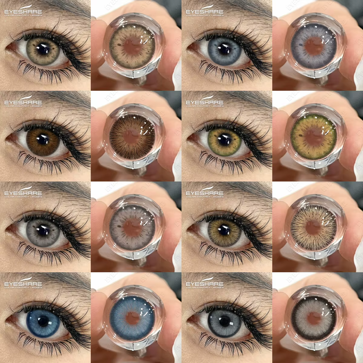 EYESHARE 1 paire de lentilles de Contact de couleur pour les yeux cosmétiques
