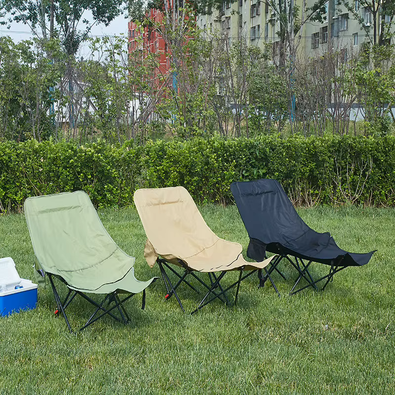 Chaise pliante d'extérieur, portable pour s'asseoir et s'allonger, chaise longue de bureau pour la sieste avec repose-pieds, chaise longue
