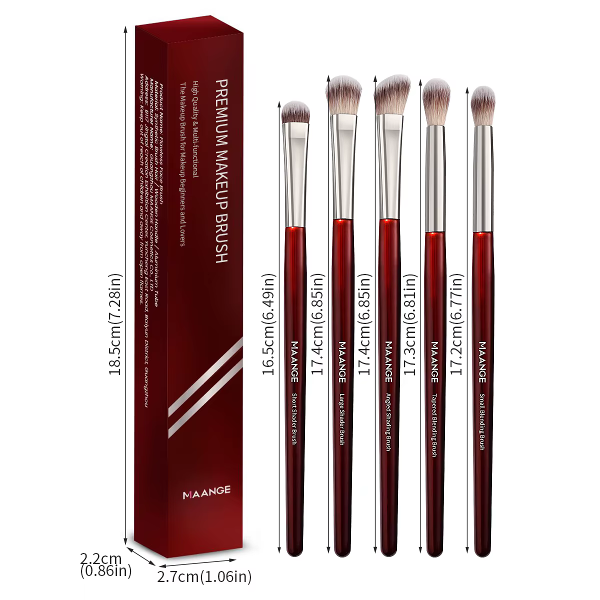 Ensemble de pinceaux de maquillage pour ombre à paupières