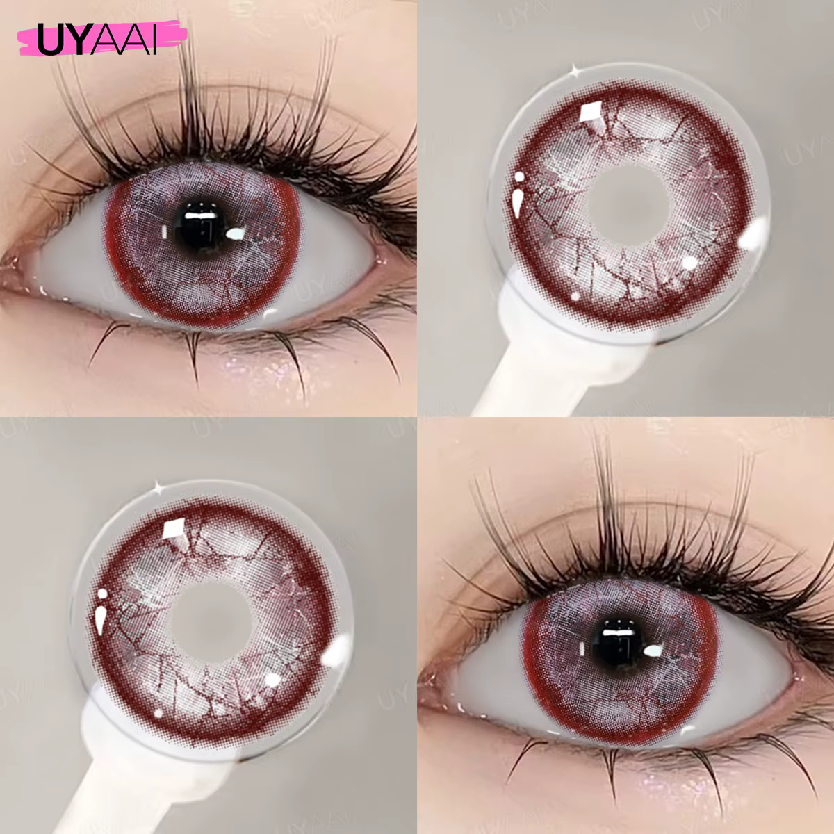 UYAAI Cosplay lentilles de contact colorées cosmétiques élèves colorés