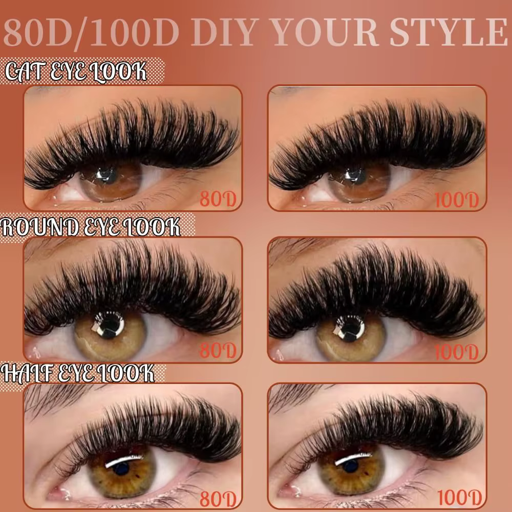 Kit d'extension de cils DIY 100D