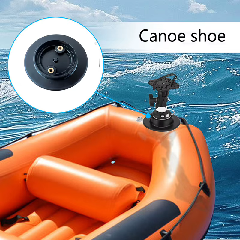 Base de fixation adhésive pour porte-canne à pêche pour kayak gonflable, canoë et rail coulissant de bateau, accessoires de pêche pour kayak