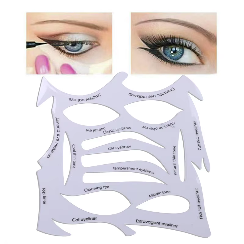 Sourcils ombre à paupières modèle de maquillage outil pochoirs