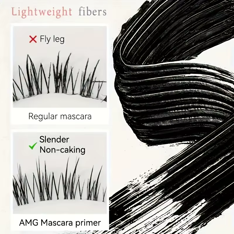Mascara à tête de brosse en spirale imperméable