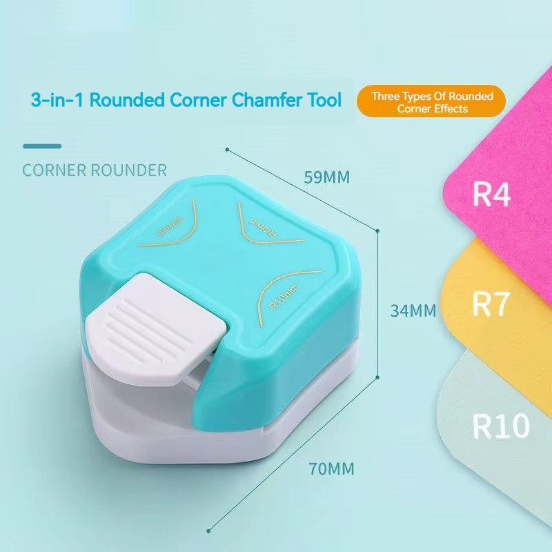 Mini arrondisseur de coins R4/R7/R10mm pour papier, cartes, photos, fournitures de découpe pour le bricolage et les agendas