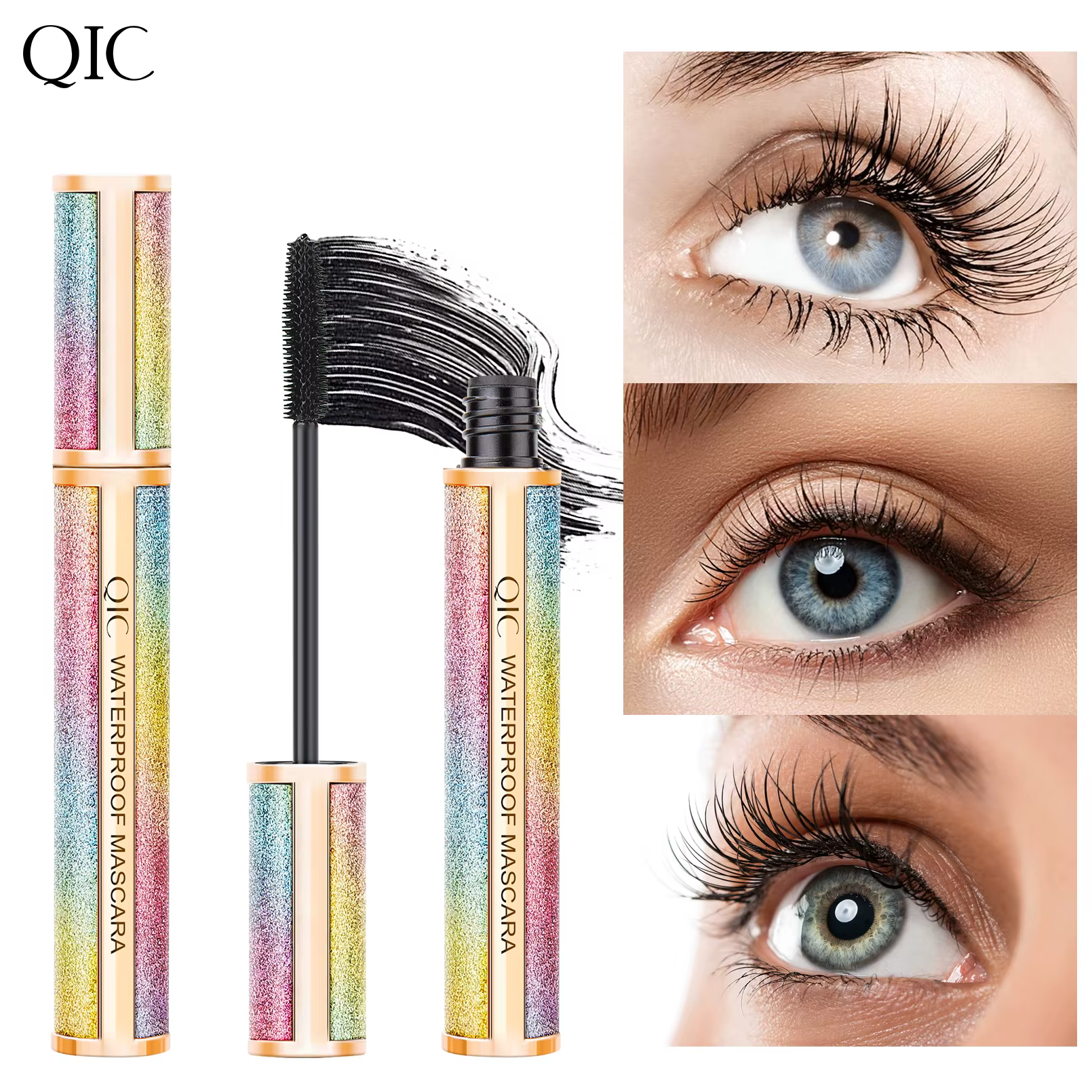 Mascara noir QIC 4D brillant ciel étoilé Mascara mince