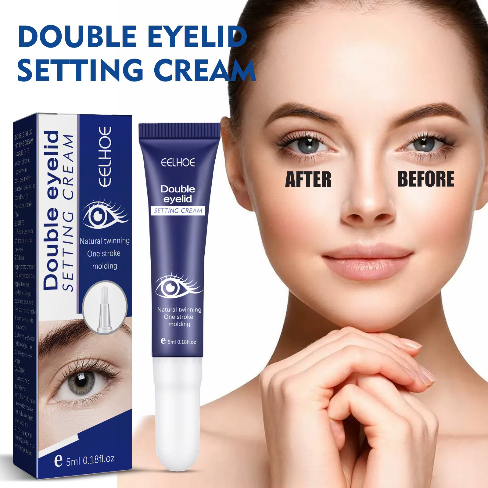 Crème invisible pour le modelage des paupières