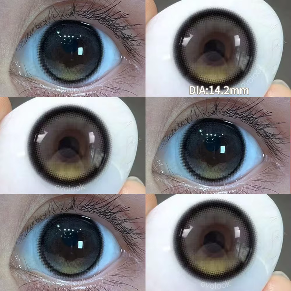 Lentilles de couleur pour les yeux rose