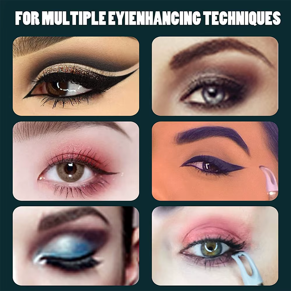 Brosse à eyeliner en Silicone, outil auxiliaire imperméable et sans taches
