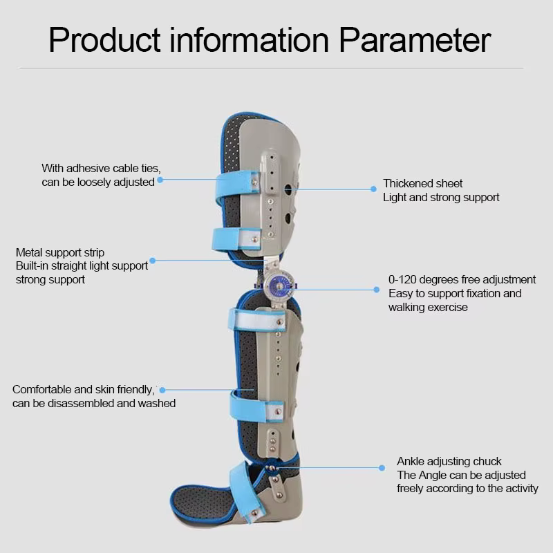 Orthèse réglable pour genou, cheville, pied, soutien des membres inférieurs, protection contre les fractures, soutien des articulations des jambes, soins de rééducation des ligaments