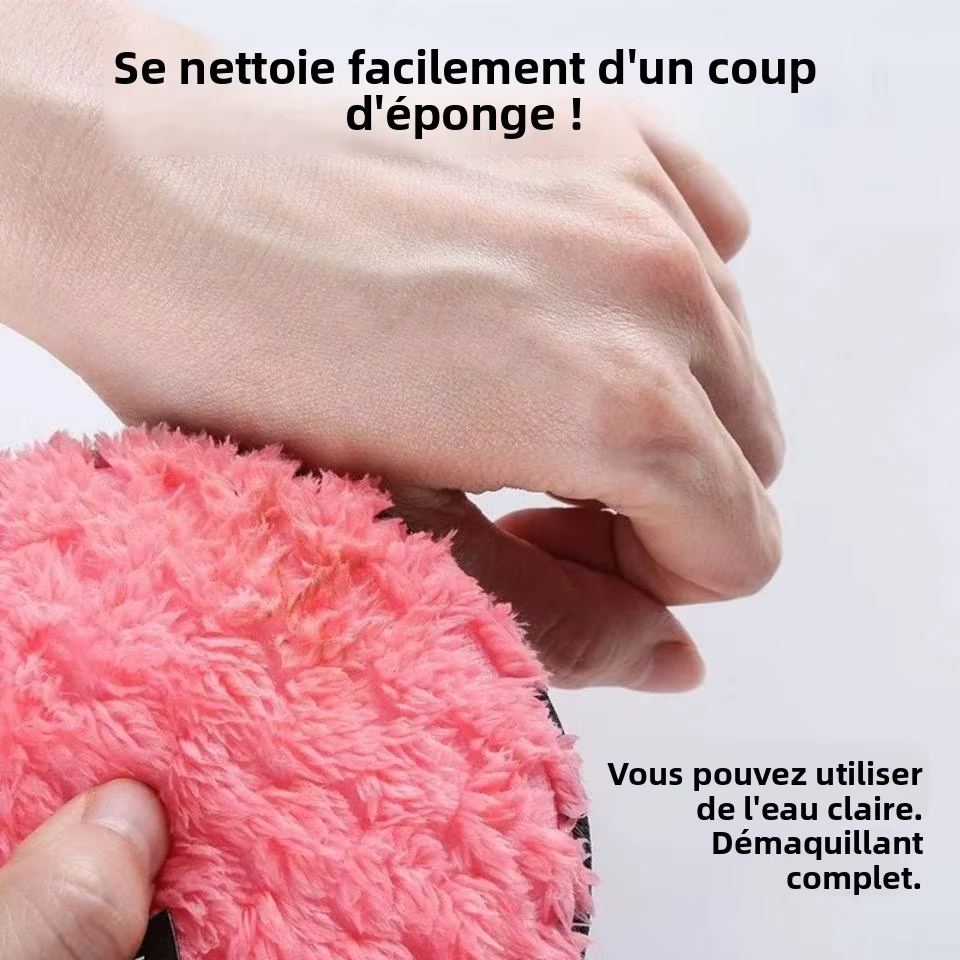 1 pièce Lingette démaquillante en microfibre lavable