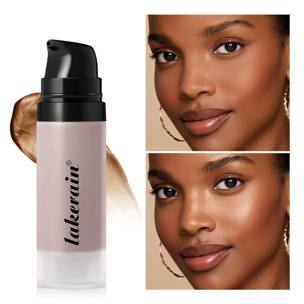 Fond de teint brillant Super Gel léger rosée polyvalent llluminateur apprêt hydratant nourrir