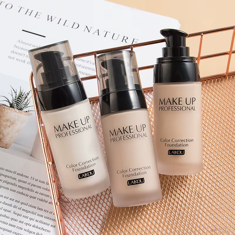 LAIKOU Base de maquillage visage fond de teint liquide BB crème correcteur hydratant contrôle de l'huile blanchissant