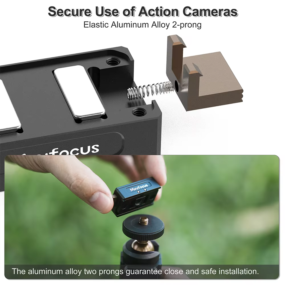 Minifocus – Support adaptateur magnétique pour caméra d'action Insta360 X5 X4 Ace Pro 2, Base d'extension à dégagement rapide, accessoire de Support