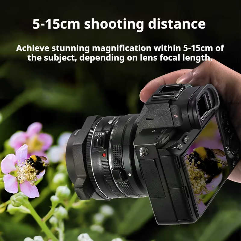 NEEWER LS-40 37-72mm objectif gros plan objectif Macro à pression pour Sony Nikon Canon Fuji gros plan haute définition pour la nature morte