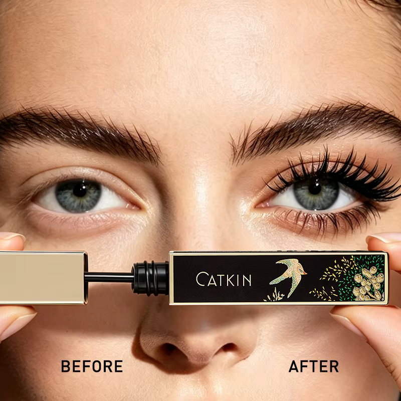 Mascara CATKIN Noir, Volumisant et Allongeant, Imperméable, Pour Halloween et Cosplay, Crée des Cils Plus Longs, Plus Épais et Dramatiques, Prêts pour les Fêtes