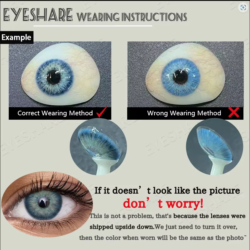 EYESHARE Halloween lentilles de contact rouges 2 pièces