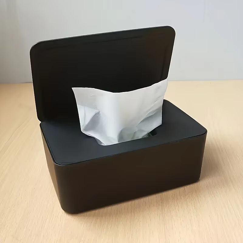 Distributeur de mouchoirs humides - Boîte de rangement pour mouchoirs, qui peut garder les mouchoirs humides au frais, idéale pour les cuisines, les bureaux et les coiffeuses