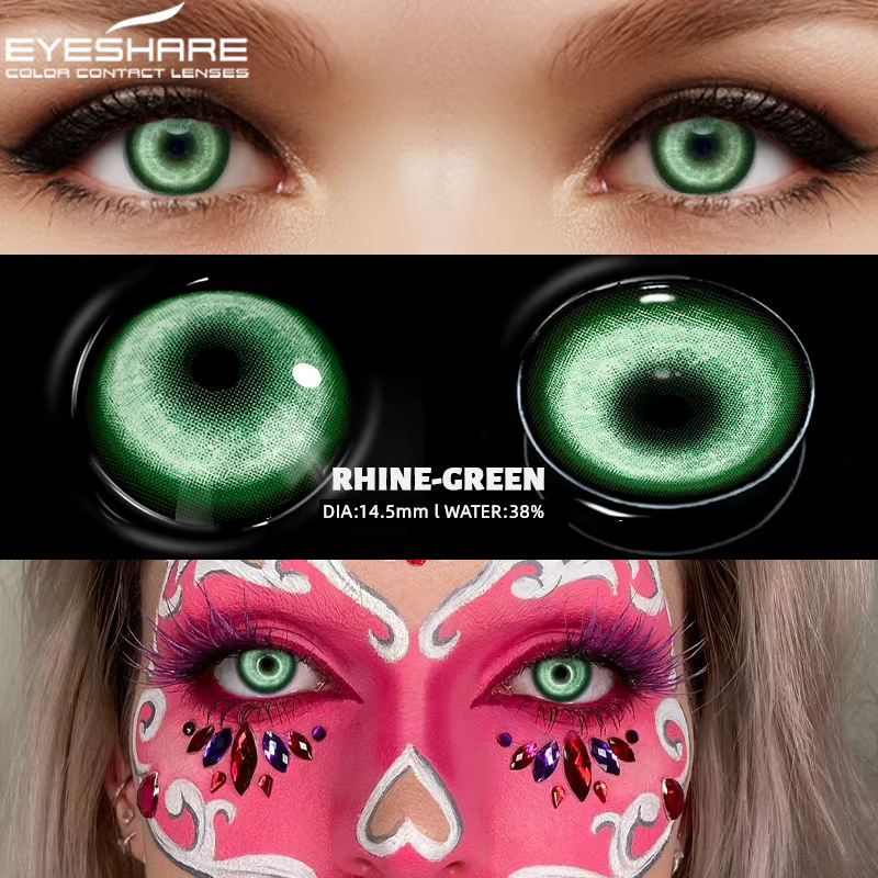EYESHARE Halloween nouvelles lentilles de contact de couleur bleu Cosplay Anime