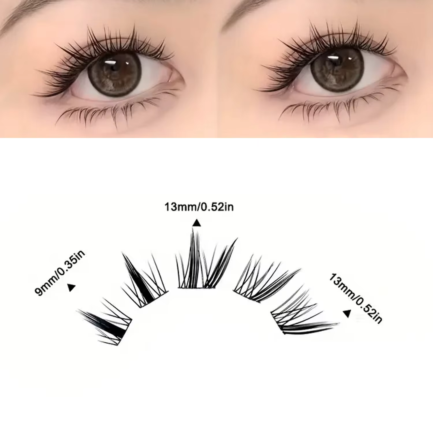 240 pièces de faux cils