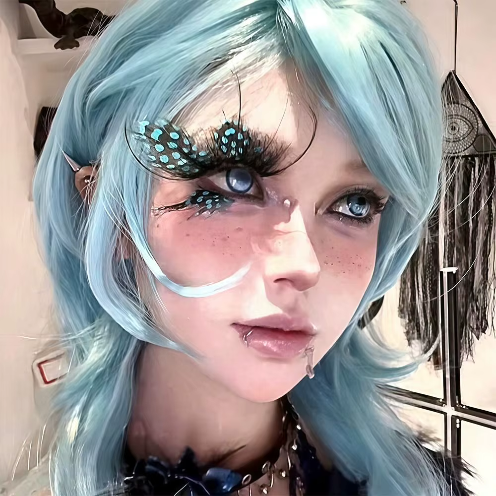 50 faux cils multicolores DIY