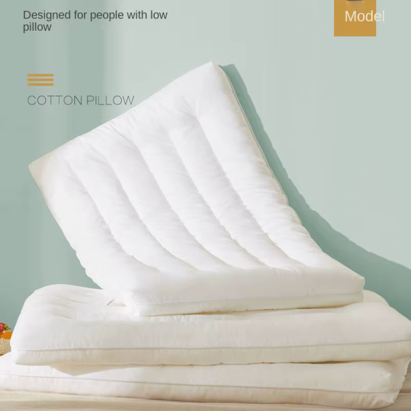 Oreiller bas en pur coton pour Loft, soutien Cervical pour adultes, hommes et femmes, étudiants, simple, doux, Ultra-fin, intérieur d'oreiller plat pour fille