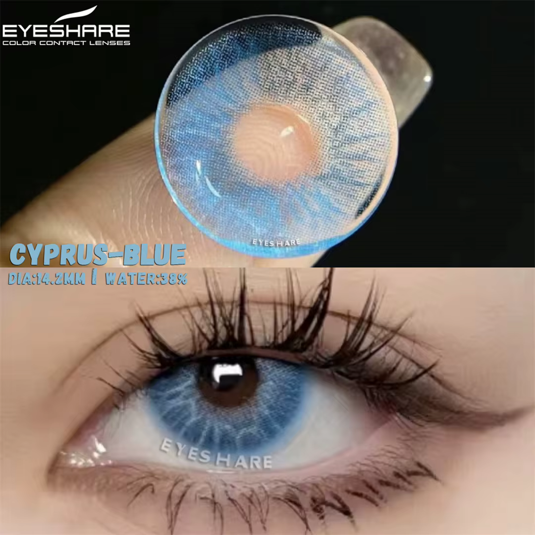 EYESHARE lentilles de contact de couleur pour les yeux cosmétiques naturellement colorés gris belles élèves lentille