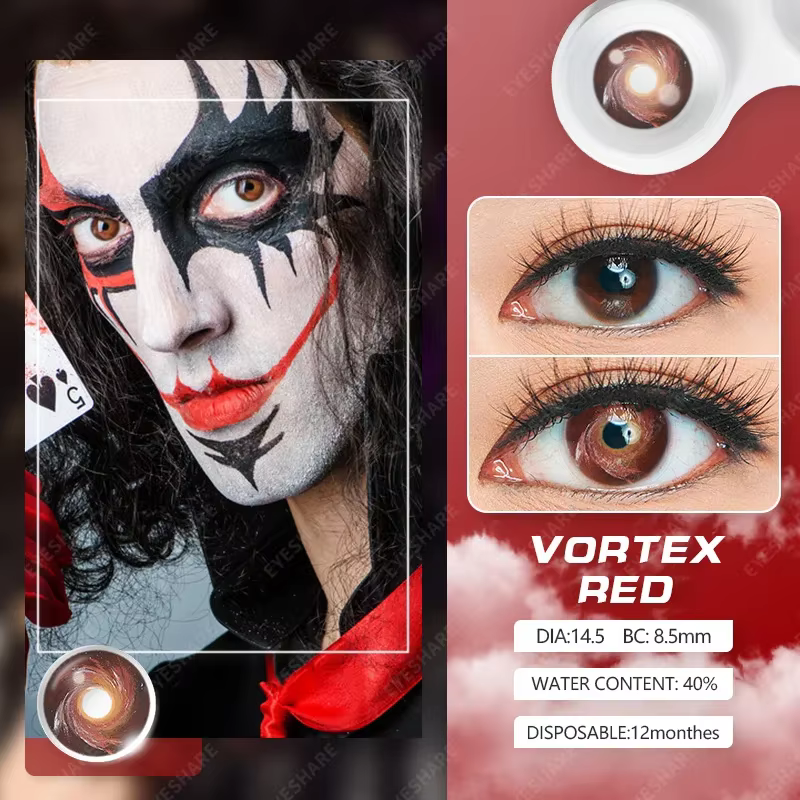 Cosplay lentilles de Contact de couleur pour les yeux maquillage Halloween beauté