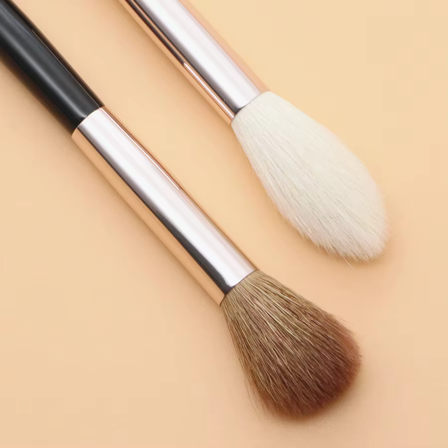 Pinceau surligneur conique pour fard à joues pinceaux de maquillage mélange de cheveux naturels