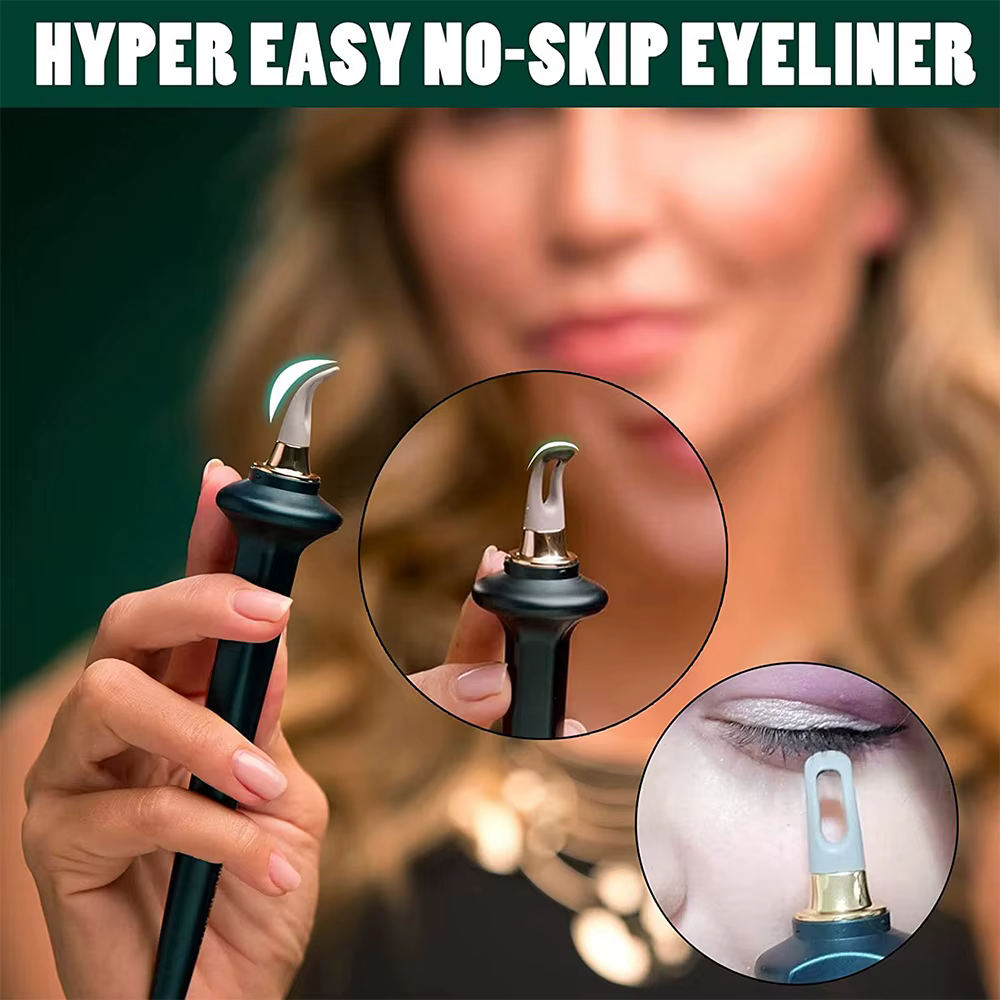 Brosse à eyeliner en Silicone, outil auxiliaire imperméable et sans taches