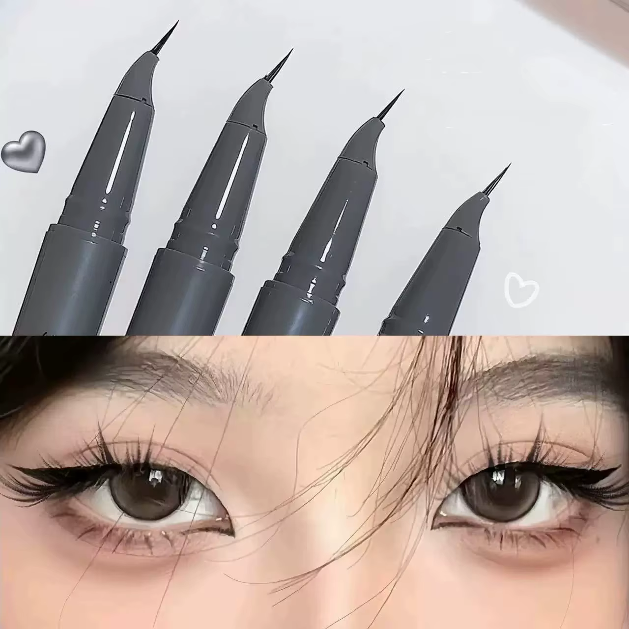 Eyeliner liquide à pointe fine courbée