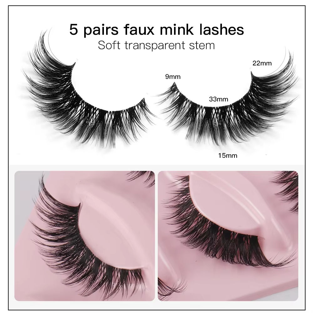Faux-Cils en Faux Vison Naturel