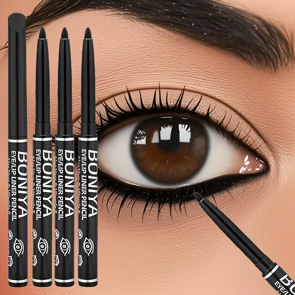 Eyeliner brun noir soyeux